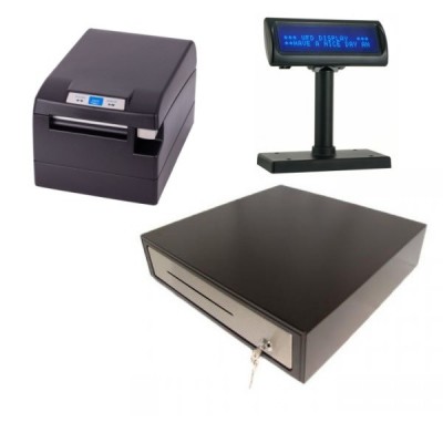 Kompiuterinis kasos aparatas GAMA su fiskaliniu spausdintuvu FP-2000